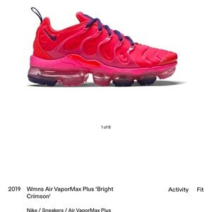 Wmns Air VaporMax Plus 'Bright Crimson